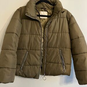 Altar'd State army green  Puffer Jacket